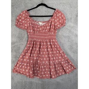 Altard State Women's Floral Mini Dress Smocked‎ Bodice Ruffle Tiered Hem